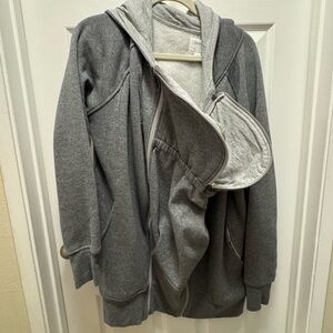 Seraphine baby wearing hoodie